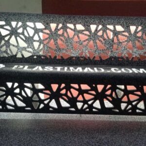 Banca de Diseño Geométrico y Logo Iluminado